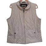 G.H. Bass &Co. GH Bass & Co Women’s Quilted Vest XL Light Powder Pink Full Zip Pockets Photo 0
