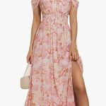 Grace Karin NEW Floral Flowy A Line Maxi Smocked Off Shoulder Dress 2X Photo 0