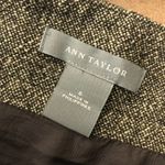 Ann Taylor Pencil Skirt Wool Blend Zippers Marled Brown Size 6 Photo 2