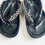 Isabel Marant  rhinestone suede leather thong sandals Photo 1