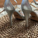 Badgley Mischka  Silver Strappy Sandals Photo 3