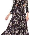 ALC Frank A.L.C. Josefa Dress Black Floral Maxi Photo 0