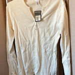 Josephine Chaus  Ivory Long Sleeve Top xl NWT Photo 0