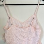 Abound NWT  Pink/White Mini Moo V-Neck Sleeveless Cinch Front Tank Top - XS Photo 3