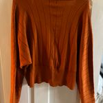 Rust Cropped Sweater By FCT Orange Size L Photo 2