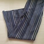 Becca swim women’s blue stripe crochet open leg boho beach pants, size medium Photo 6