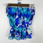Wet Seal Vintage Y2K  Halter Top XS Blue Abstract Festival Retro Beach Indie Photo 5