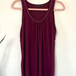 The Limited  Burgundy Silky Sleeveless Tank Top Medium Photo 4