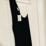 LNA Clothing Women's Maxi Dress One Shoulder Bodycon Side Slit Black Size XS NWT Photo 6