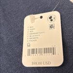 Free People NEW!  MOVEMENT Back Me Up MEDIUM Midnight Navy Blue Sweatshirt Relax Photo 2