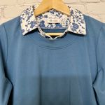 Ny&co Denim & . Women’s French Terry Long Sleeve Tunic w/ Hem Insert Size XS Teal Photo 1