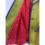 Loden Coat Original Imported Size 6 Coat Belted Button Up West Germany Green Vtg Photo 7