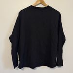 Frank & Eileen  Effie Mock Neck Capelet Sweatshirt Small Black Photo 4