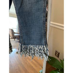 Small Jeans, Size 27, Blue HAYDEN Fringe Hem Destroyed Frayed Crop Jeans Photo 5