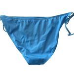 Wild Fable Bikini Bottom String Ties Ribbed Blue L Photo 1
