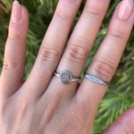 silver beach wave ring set sz 7 Gently used Photo 1