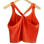 Athleta  Horizon Orange Ribbed Crop Tank Top Size Small Photo 1
