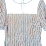 Lulus Lulu’s Smile A Minute White Embroidered Mesh Mini Dress | NWT | Medium Photo 3