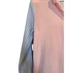 Cynthia Rowley  Blue Pink Striped Cotton Button Down Sleep PJ Shirt Women Sz S Photo 4
