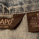 Agapo Collection Americana Midwestern School Teacher Denim Dress Top Jacket S Blue Photo 13