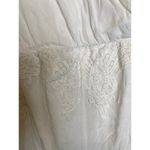 Anthropologie Asi3nna Anthro White Lace Shorts Romper EUC Sz Lg Lined Crochet Lace Summer Photo 1