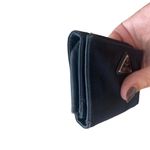 Prada  Women’s Nylon Tessuto Mini Wallet Black Iconic Y2K‎ Multi-compartment Photo 5