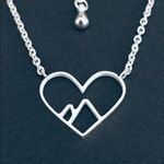 Heart Mountain Necklace Silver Photo 1