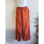 Nike  Women's Orange Nylon Drawstring Waist Wide Leg Track Pants Size XS Photo 1