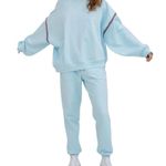 Pitusa Inca Pullover Sweatshirt Size Standard (M/L) Oversized Blue Pima Cotton Photo 0