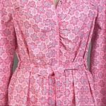 L.L.Bean  pink w/white and black lightweight “Shacket” (shirt/jacket), Large. EUC Photo 8