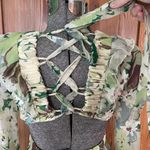 ASOS NWT DESIGN Tiered Ruffle Floral Strappy Lace Up Back Midi Dress ~ 6 Photo 10