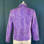 Vintage 90s Selene Sport Purple Cheetah Jacket Photo 4