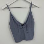 Brandy Melville  John Galt Blue Cropped Tank Top OS Photo 2
