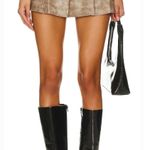 Zemeta Attic Box Tie Micro Skirt in Taupe Tan Size XS Photo 0