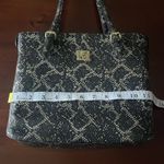 Anne Klein  shoulder bag black silver faux animal print purse size medium Photo 3