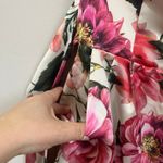 EXPRESS  Floral Satin Strapless Romper Tie Waist NWT Womens 8 Photo 4