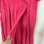 Torrid | Watermelon Pink Swiss Dot Surplice Faux Wrap Rayon Dress w/ Pockets 3XL Photo 5