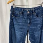 American Eagle  Size 4 Tomgirl Button Fly High Rise Distressed Skinny Jeans Cali Photo 2