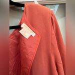 Brooks Brothers Vintage  100% Silk Peach Coral Long Sleeve Midi Dress Size 10 M Photo 6