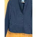 Akris Punto  Quiet Luxury Wool Blazer Jacket Black Snap Front Closure Size Us 6 Photo 1