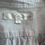 Claridge + King linen Lavender Scalloped Edges Lagenlook Romantic tunic Large‎ Purple Photo 2