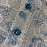 Vintage • pastel blue • modest Ladies floral blouse | Sofistick medium Photo 4