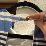 Vince Camuto  Dress Blue Striped Photo 8