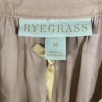 Ryegrass Top Women's Size Medium Taupe Brown Peasant Top Smocked Long Sleeve NEW Photo 4