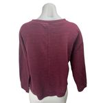 ZARA Women's Maroon Textured Knit Crewneck Long Sleeve Shirt Sweater Top Size M Photo 1
