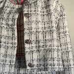 SheIn Black and White Plaid Mini Skirt Photo 3