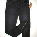True Religion New $219 Womens 24  Brand Jeans NWT Halle Skinny Black Tar Ankle Zi Photo 3