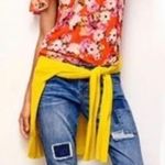 CAbi Womens Dark Wash Low Rise Patch Work Slim Boyfriend Jeans 4 Photo 0