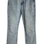 frame denim Frame‎ Jeans Women 24 Blue Hemp Blend Bathe Chew Le High Straight Chewed Hem Photo 0