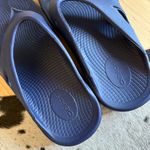 OOFOS Navy Thong Recovery Ortho Flip Flop Sandals Size Women 10 Blue Photo 6
